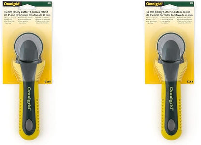 Omnigrid 45mm Pressure Sensitive Safety Rotary Cutter (Pack of 2)