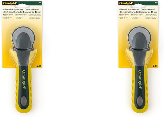 Omnigrid 45mm Pressure Sensitive Safety Rotary Cutter (Pack of 2)