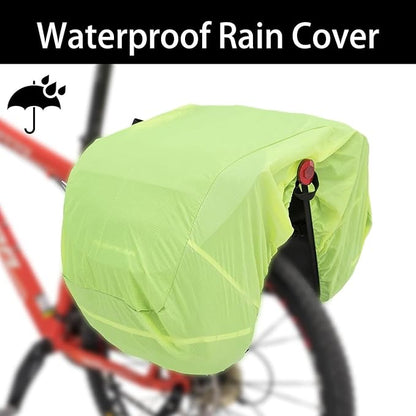 Bike Bag Accessories Panniers for Bicycle Rear Rack Bag 36L Waterproof Mountain Electric Bike Saddle Bag for Cycling Traveling Commuting Black