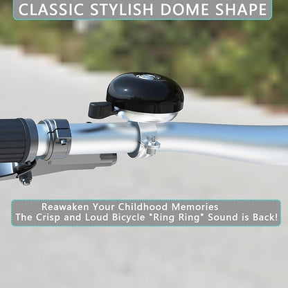 Greallthy Bike Bell Classic Bike Bells for Adults Kids, Bicycle Bell for Handlebars Adult, Loud Sound Beach Cruiser Mountain Bike Bell Accessories.