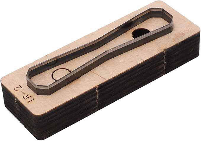 Hyuduo DIY Leather Cutting Die Tool, Alloy Steel Metal Punch Hole Cutter for Leather Crafts, Wallets, Belts, Compatible with Stamping Sets