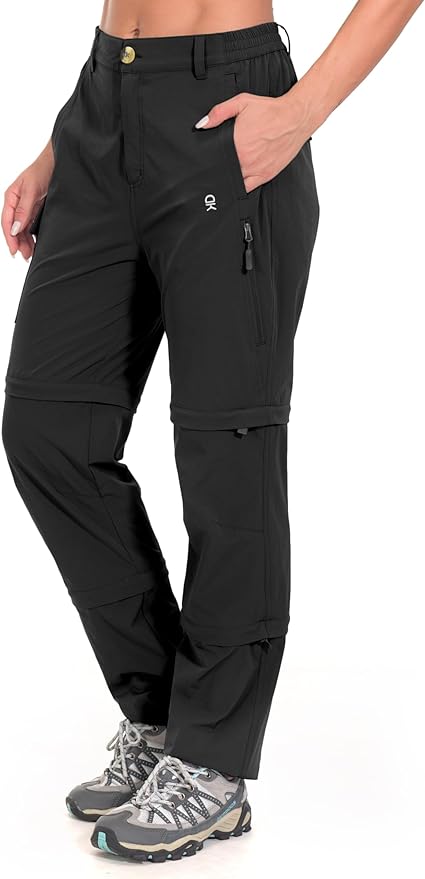 Little Donkey Andy Women's Stretch Convertible Pants, Zip Off Quick Dry Hiking Pants