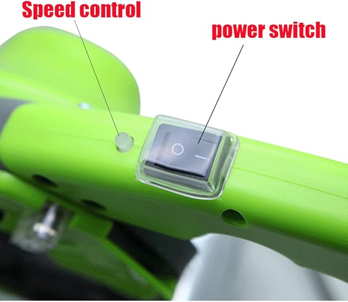 Fabric Rotary Cutter Electric Fabric Scissors, Round Blade Cutting Machine for Multilayer Fabric Leather Cloth Carpet, 5 Speed Adjustable, LED Light, 27mm / 1.1" Cutting Thickness