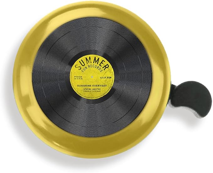 WIRESTER Gold Aluminum Round Bike Bell, Classic Ring Bicycle Bell, Bike Accessories Bell Ring for Adults Kids Girls Boys