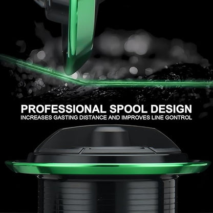 HAUT TON Spinning Reel 8000/9000/10000/12000/14000,6+1BB Metal Surf Fishing Reels,4.8:1 Gear Ratio 55lbs Drag Heavy Long Casting Inshore Saltwater Monster Fish