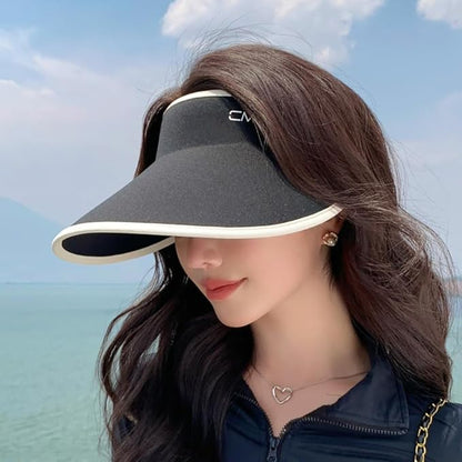 Sun Hats for Women Wide Brim UPF 50+ UV Protection Summer Beach Cap Adjustable Packable Sport Visors Tennis Golf