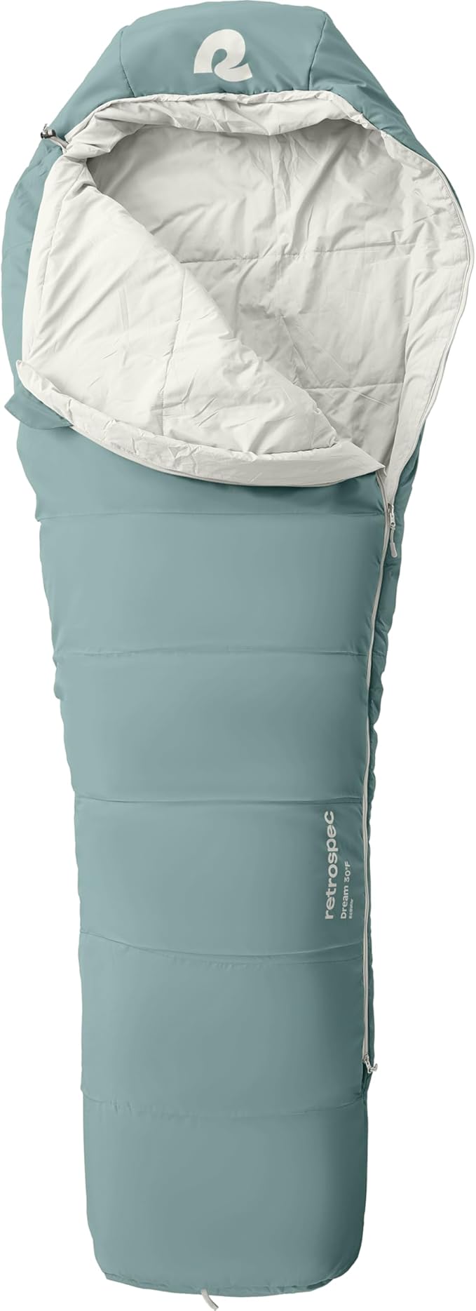 Retrospec Dream Sleeping Bag - 5, 15, 30 Mummy for Camping, Insulated Cold Weather, Lightweight Stuff Sack, Water-Resistant, Adjustable Draw Cords, Adult