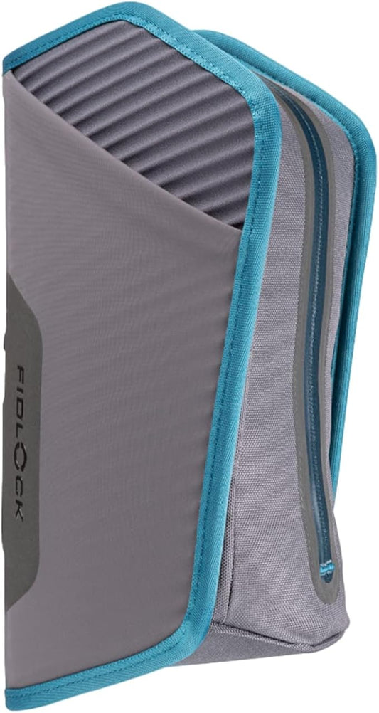 FIDLOCK Twist Essential Bag with Bike Base | Optimized for Bike’s Frame Triangle | Splash-Proof Material Closure | Additional Compartments Inside and Outside | Blue | Large