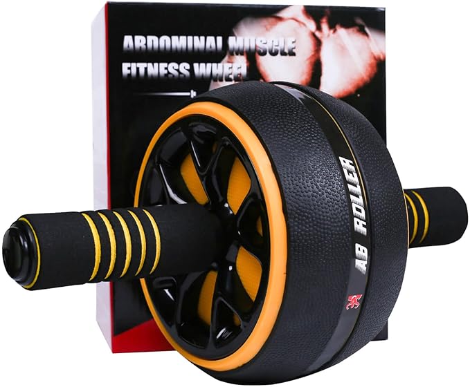AB Wheel Roller, Exercise Abdominal Fitness Wheel, Work-out Strength-Training Roller, 12"W