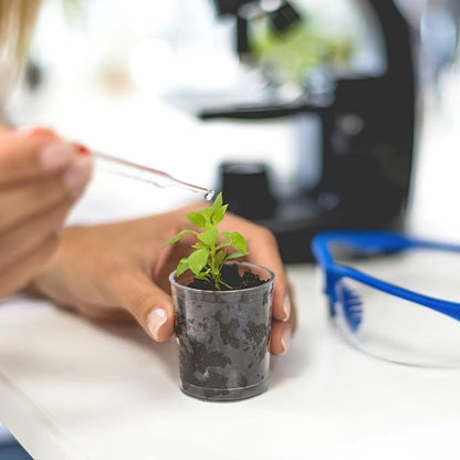 100 Pack 60ml/2oz Transparent Measuring Cups Reusable Clear Plastic Graduated Epoxy Mixing Cups with 100 Pack Wooden Stirring Sticks for Liquids Resin, Epoxy, Stain, Mixing Paint, School Labs