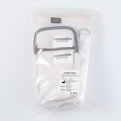 Nuovoware Water Bottle Carrier Bag,25oz/40oz/64oz Bottle Pouch Holder,Adjustable Shoulder Hand Strap 2 Pocket Sling Neoprene Sleeve Sports Accessories for Hiking Travelling Camping