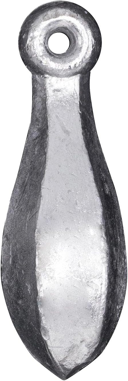 Rite Angler Bank Sinkers Tear Drop Shaped Fishing Weights in Assorted Sizes Freshwater and Saltwater Casting 1/2 lb. Bags