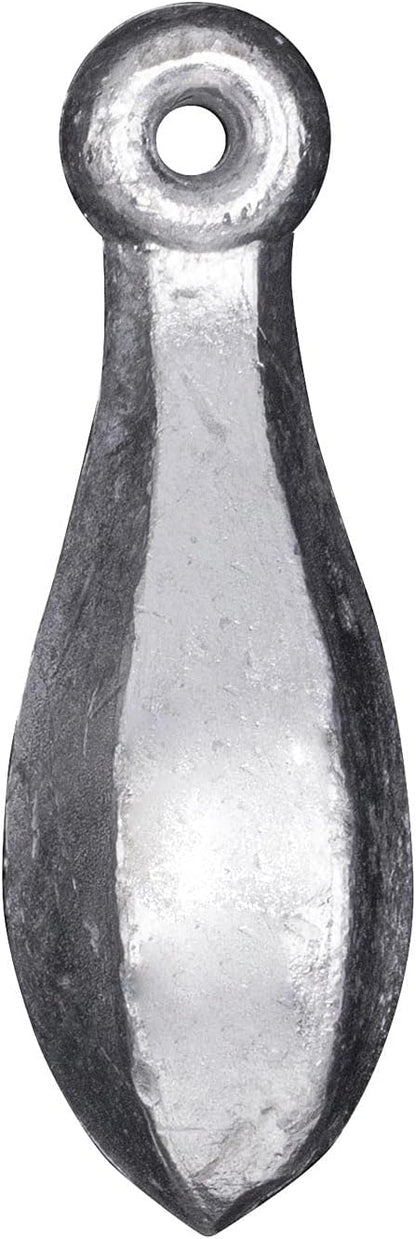 Rite Angler Bank Sinkers Tear Drop Shaped Fishing Weights in Assorted Sizes Freshwater and Saltwater Casting 1/2 lb. Bags