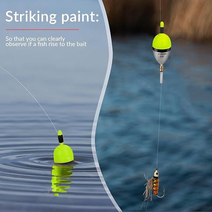 THKFISH Fishing Bobber Slip Bobber Fishing Floats for Crappie Balsa Bobbers for Panfish,Walleye,Salmon Floatage