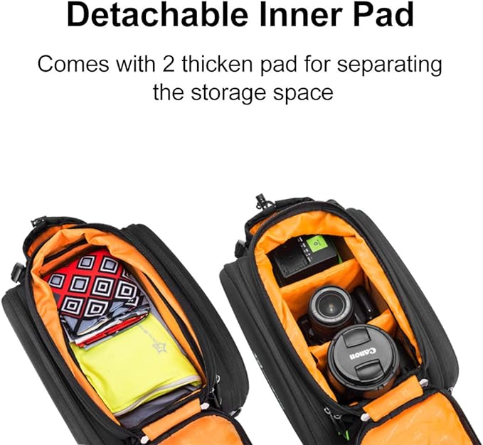 ROCKBROS Bike Trunk Bag 17L-45L Bike Rear Rack Bag Waterproof