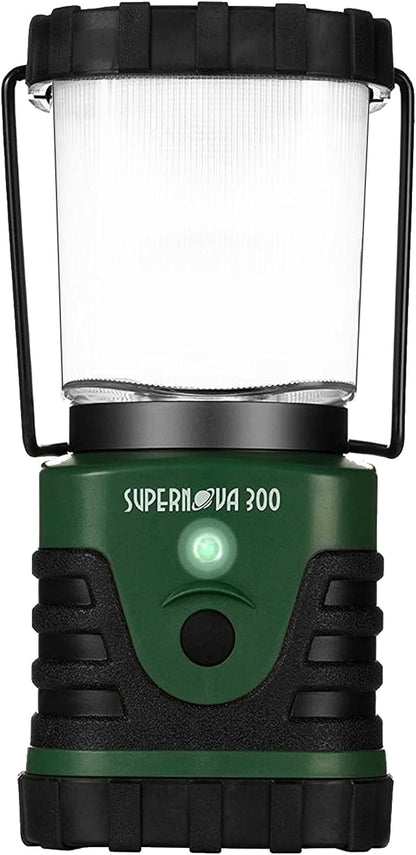 Supernova Battery Powered Lantern, Bright, Long Lasting, Weather-Resistant LED Camping Lantern, Great for Storms, Hurricane Supplies, Survival Kit, Power Outages, Outdoors, & Camping Essentials (300)