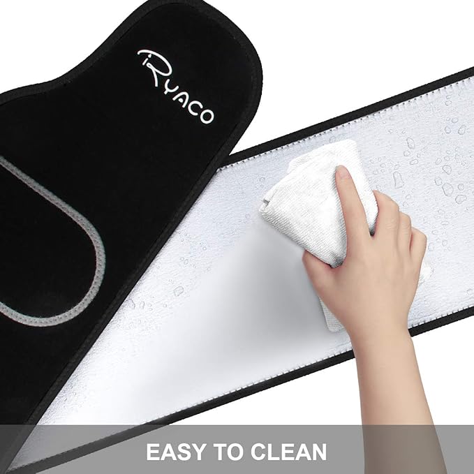 Ryaco Waist Trimmer, Waist Trainer for Women Men, Neoprene Sweat Band, Slimming Stomach Wrap for Workout, Adjustable Sizes