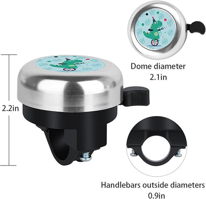 MZELQ Bicycle Bell Cute Clear Sound Adjustable Size Aluminum Bike Accessories Bell Ring for Girls Women Kids Adults