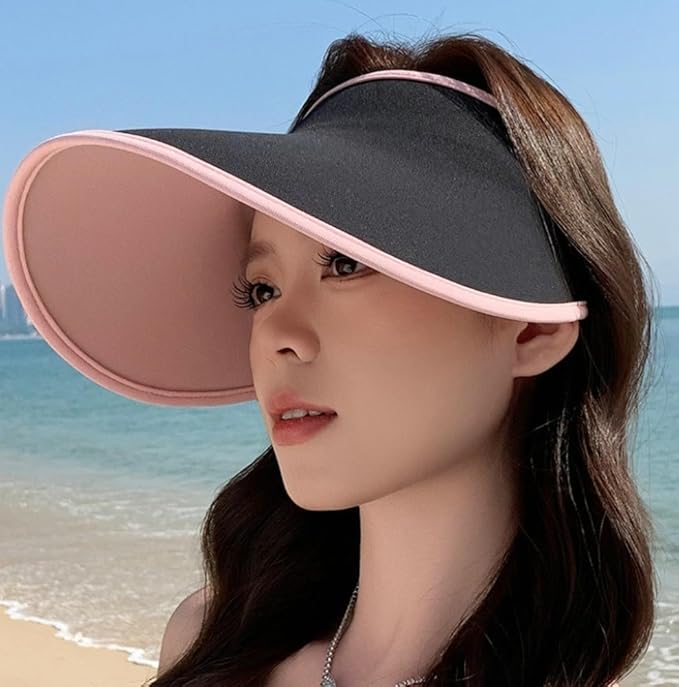 Sun Hats for Women Wide Brim UPF 50+ UV Protection Summer Beach Cap Adjustable Packable Sport Visors Tennis Golf