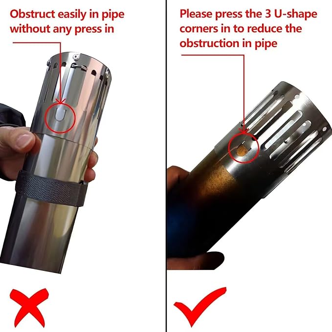 DANCHEL OUTDOOR S6/SSG Portable Folding Hot Tent Camping Stove, 304 Stainless Steel Small Tent Wood Stove with 7.2ft Pipe for Winter Survival,Cooking, Backpacking