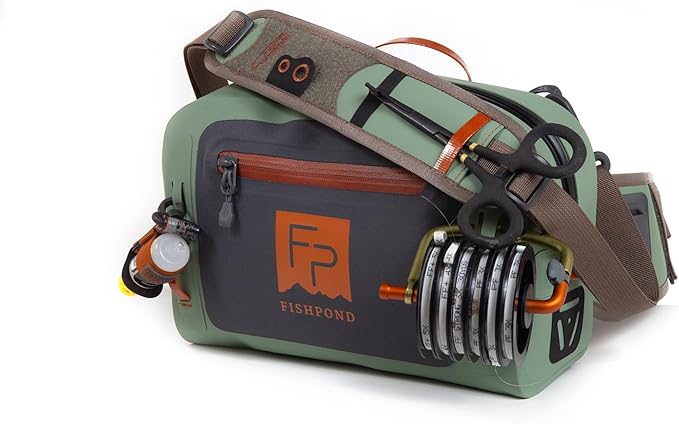 fishpond Thunderhead Small Submersible Fishing Fanny Pack - Eco Yucca | Waterproof Fly Fishing Bag | Fishing Waist Pack