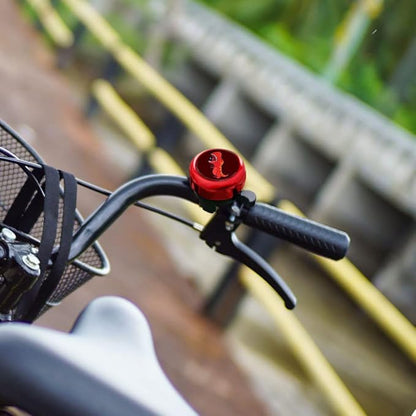 WIRESTER Cute Aluminum Round Bike Bell, Classic Ring Bicycle Bell, Bike Accessories Bell Ring for Adults Kids Girls Boys (Black, Red, Blue, Purple)