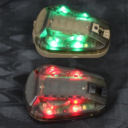Tactical Helmet Signal Light with LED and IR/Strobe FunctionOutdoor Sports Survival Signal Light