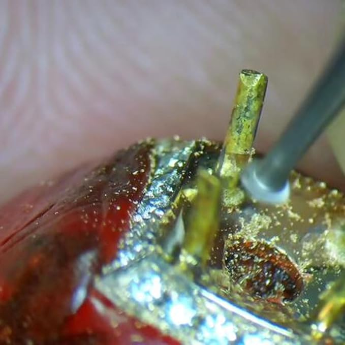 𝐋𝐮𝐨 𝐤𝐞 6 Pcs T Shape Knife Edge Cut Lentil Burr - 3/32'' Shank Channel Setting Cutting Burs Jewelry Engraving Bits Lapidary Slotting Burs