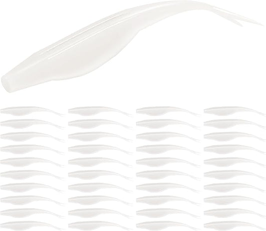 Forked Tail Soft Baits- Realistic Jerk Bait & Fluke Action Soft Lures for Bass, Trout & Crappie - Versatile Freshwater & Saltwater Fishing Bait (2.75"-5")