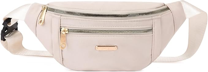 DAITET Crossbody Fanny Pack for Men&Women,Large Waist Bag & Hip Bum Bag with Adjustable Strap for Outdoors Workout Traveling Casual Running Hiking Cycling