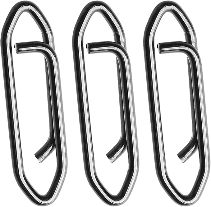 Atibin Stainless Lock Snaps Swivel Steel Saltwater Connector Fishing Snap Line High Strength Fishing Clip Power Lure Connector