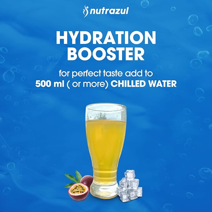 nutrazul Hydration Booster, Electrolytes Powder Sticks with Sodium, Potassium, Vitamin B6 & B12, No Artificial Sweeteners, Acai Berry, Lemon Lime & Passion Fruit Flavor, 30 Sticks, (Pack of 3 x 10)
