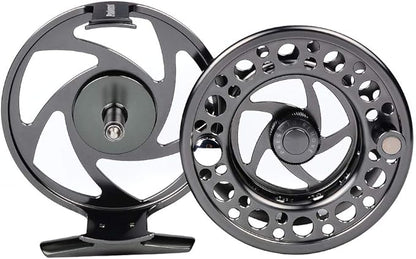 Fly Fishing Reel Fly Reels - Large Arbor CNC-Machined Aluminum Alloy Body Light Weight 5/7, 7/9, 9/10 wt (Black, Green, Silver/Blue, Gray-Green, Silver-Blue,Gunmetal,Ice Blue,Sapphire Blue)
