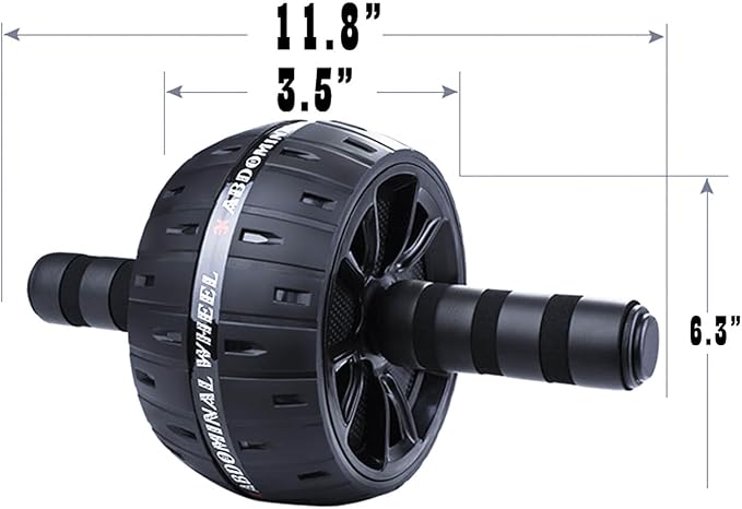 AB Wheel Roller, Exercise Abdominal Wheel Fitness for Gym & Home, Work-out Strength-Training Equipment with Knee Pad
