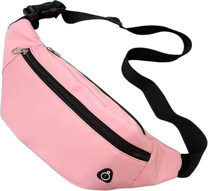 DAITET Crossbody Fanny Pack for Men&Women,Large Waist Bag & Hip Bum Bag with Adjustable Strap for Outdoors Workout Traveling Casual Running Hiking Cycling