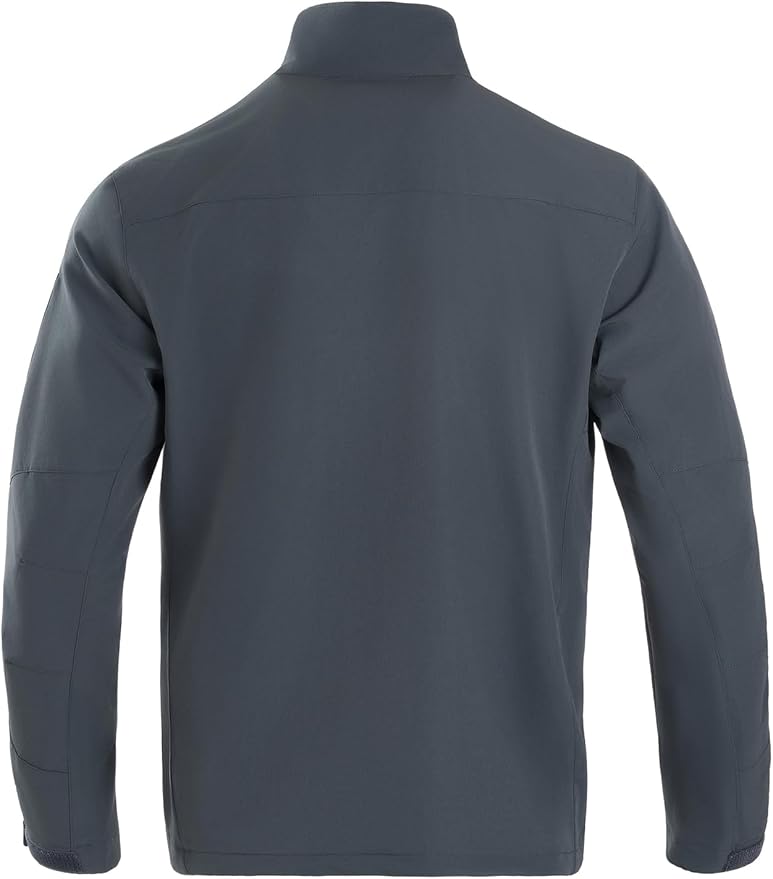 Men's Lightweight Waterproof Jacket,Tactical Rain Zip Up Softshell Jacket Windbreaker Casual for Hiking Travel Golf