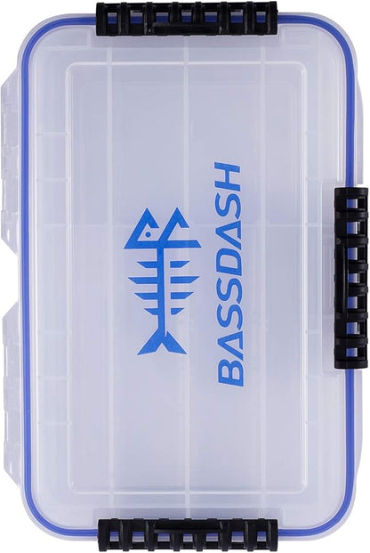 BASSDASH 3600 3670 3700 Tackle Storage Waterproof Utility Tackle Boxes Fishing Lure Tray with Adjustable dividers