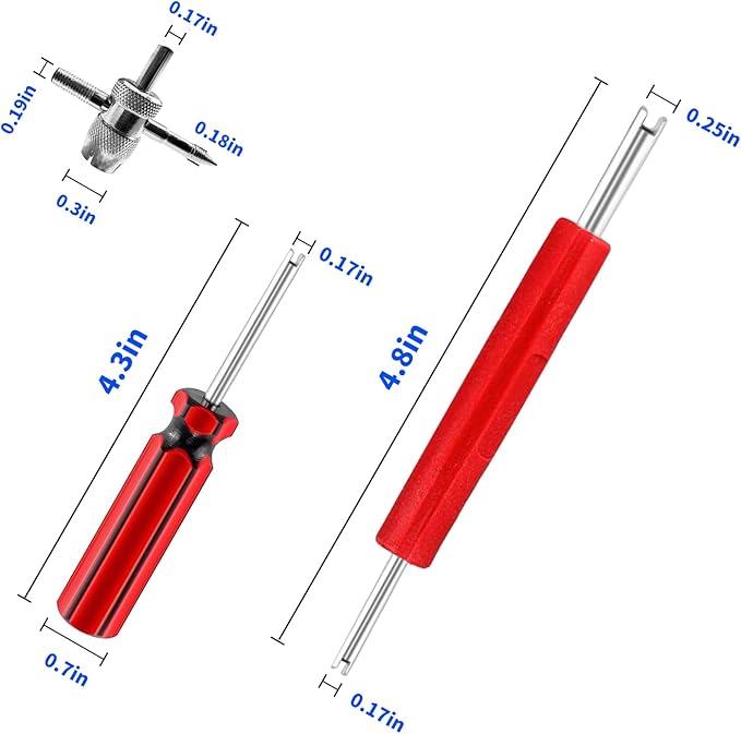 54Pcs Tire Patch Kit Heavy Duty, Tire Repair Tools 42 mm 55 mm Tungsten Steel Buffing Wheel with 32/42/58mm Tire Patches, Inner Liner Scraper, Tire Patch Roller for Car Grinding Polishing Accessories