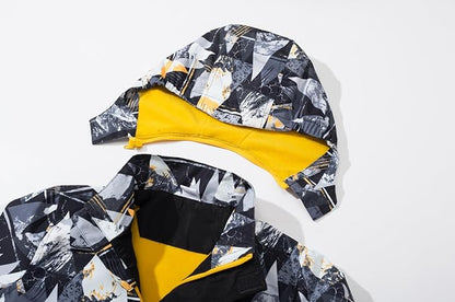 MGEOY Boys Girls Rain Jackets Lightweight Waterproof Hooded Raincoats Windbreakers for Kids 4-14Y