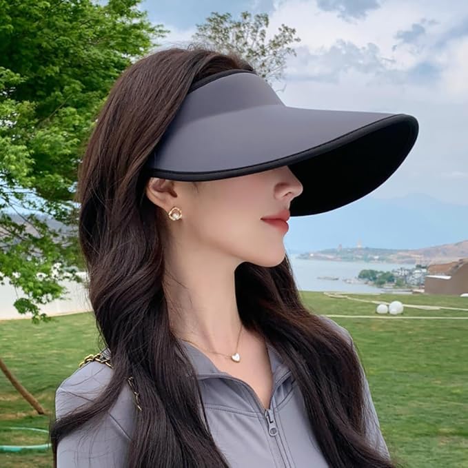 Sun Hats for Women Wide Brim UPF 50+ UV Protection Summer Beach Cap Adjustable Packable Sport Visors Tennis Golf