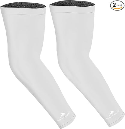 CompressionZ Compression Arm Sleeves for Men & Women| Cooling UV Sun Protection Elbow Pain Relief for All Sports and Recovery