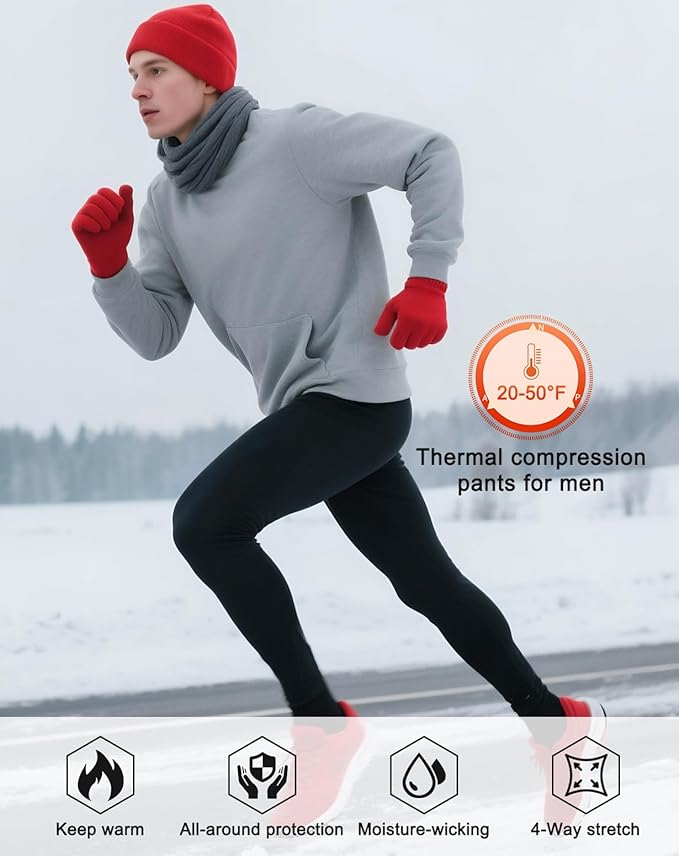 2 Pack Men's 3/4 One Leg Compression Capri Tights Pants Basketball Athletic Running