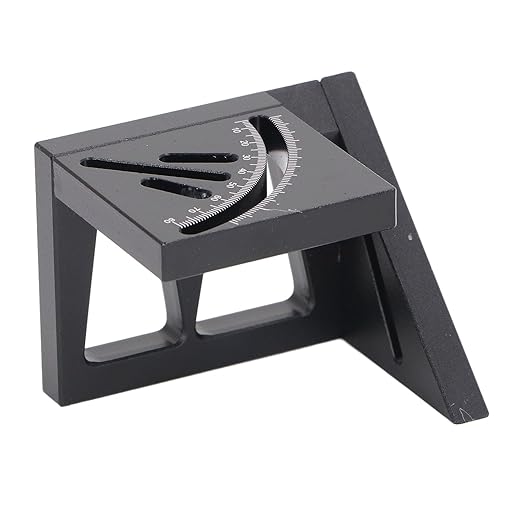 3D Woodworking Square Aluminum Alloy Multi Angle Measuring Ruler 45 90 Degree Carpenter Square Protractor