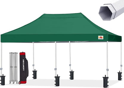 ABCCANOPY Commercial Pop Up Canopy Tent 10x20 Premium-Series, Forest Green