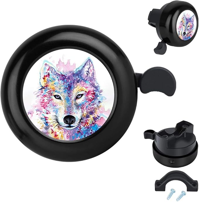 MZELQ Bicycle Bell Cute Clear Sound Adjustable Size Aluminum Bike Accessories Bell Ring for Girls Women Kids Adults