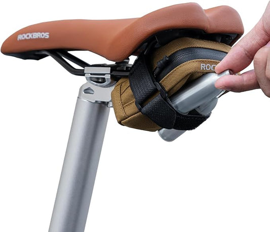 ROCKBROS Small Bike Saddle Bag - Lightweight and Portable Under Seat Bag for Road Bikes