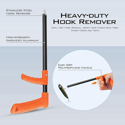 KastKing Brutus Fishing Net, Foldable Extendable Fish Landing Net, Lightweight & Portable Fishing Net with Soft EVA Foam Handle, Holds up to 44lbs/20KG, Fish-Friendly Mesh for a Safe Release