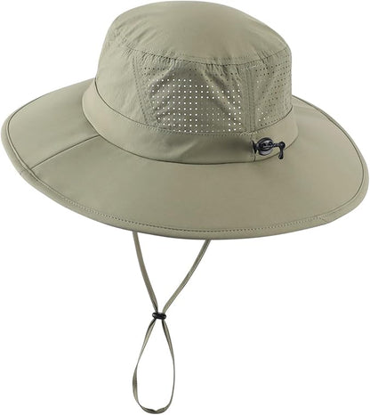 Home Prefer UPF 50+ Sun Hats for Men Women Foldable Wide Brim Fishing Hat Quick Dry Summer Outdoor Garden Safari Bucket Hat