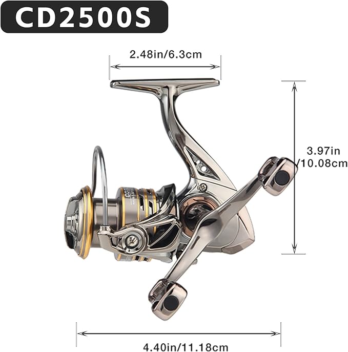 HAUT TON 8000/10000/12000 Big Game Surf Spinning Fishing Reel,20KG Drag Power. Backlash-Free Bearings,Metal Reel Seat,Zinc Alloy Gear for Saltwater Inshore and Offshore Fishing