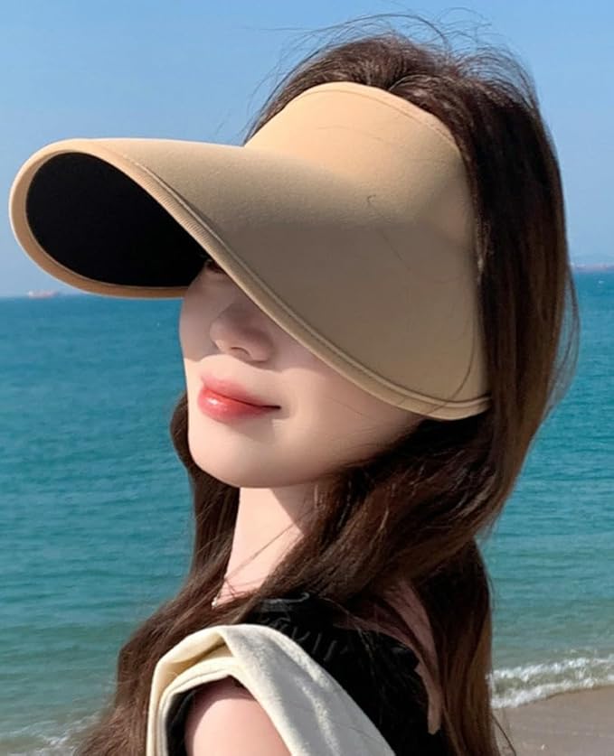 Sun Hats for Women Wide Brim UPF 50+ UV Protection Summer Beach Cap Adjustable Packable Sport Visors Tennis Golf